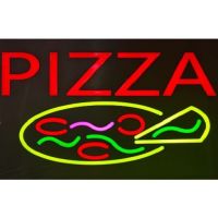 ป้ายไฟPIZZA ป้ายไฟLED ป้ายไฟนีออนดัด แสงไฟRGB เพิ่มเอกลักษณ์สีสัน สวยงาม ตกแต่ง ไฟประดับตกแต่ง