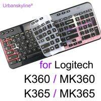 แผ่นครอบแป้นพิมพ์สำหรับ Logitech K360 K365 MK365 MK360สำหรับ Logi ไร้สายป้องกันปกป้องผิวซิลิโคนทีพียูใสเคส Funda