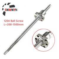 จัดส่งฟรี Machined 1204สกรูบอล SFU1204 250 300 500 600 800 1000มม.C7ลูกกลิ้ง Ballscrew พร้อม Nut สำหรับชิ้นส่วน CNC