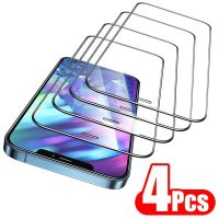 ❈☋ 4PCS Full Cover Tempered Glass For iPhone 11 12 13 14 PRO MAX Screen Protector Protective Glass On iPhone 14 Plus XR XS X Glass