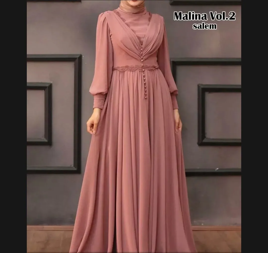 Baju Gamis Gaun Dress Pesta Kondangan Acara Lamaran Tunangan Resepsi Wisuda Wanita Remaja Terbaru 22 Lebaran Mewah Kekinian Cantik Elegan Elegant Kece Viral Baju Busana Gamis Muslim Islami Lebaran Ukuran Jumbo