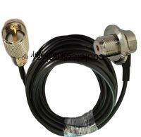 LMR195 Long UHF PL259 Male to UHF SO239 Female Right Angle for Car Mobile Radio Antenna Coax Cable 50cm 1/2/3/5/10/15/20/30m