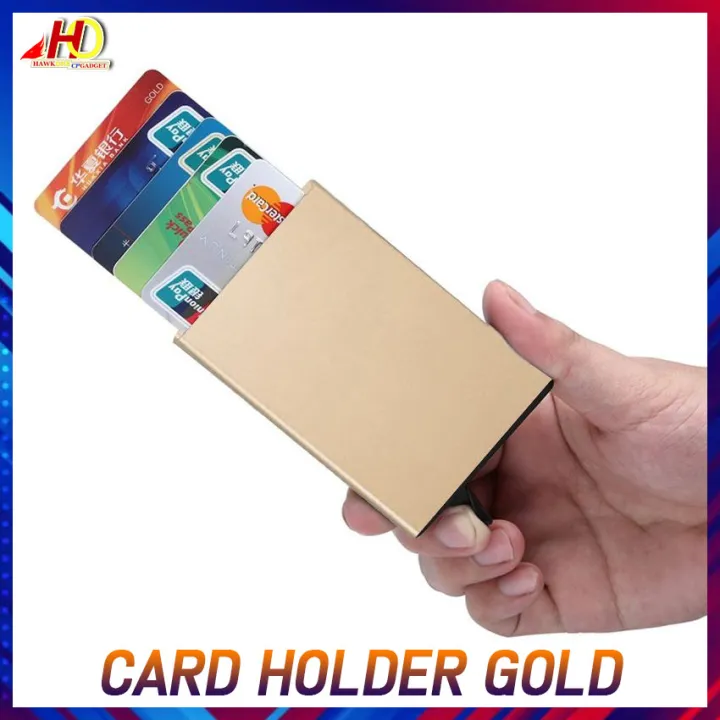 Bank Credit Card Package Card Holder Business Card Case Card Box (Gold