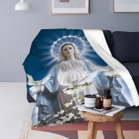 2023 newxzx blanket- Fatima Womens Super Wool Blanket Rosary Catholic Virgin Mary Blanket Family Mattress Blanket Multiple styles （40x60inch/50×60inch/60×80inch）01