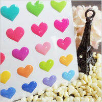 Romantic 3D Cocktail Heart design jelly Style Epoxy StickerDIY Multifunction Deco stickers Office School Supplies G028