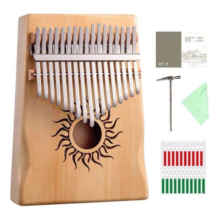 Hluru Kalimba 21 Keys Full Wood Maple Kalimba 17 Keys With Sound ...