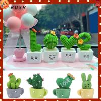 BUSH 1/4pcs เรซิน ตกแต่งรถ สวนนางฟ้า ประติมากรรมขนาดเล็ก งานฝีมือตกแต่ง ตุ๊กตาภูมิทัศน์ไมโคร ตุ๊กตาดอกไม้กระบองเพชร กระบองเพชรจิ๋ว เครื่องประดับขนาดเล็ก