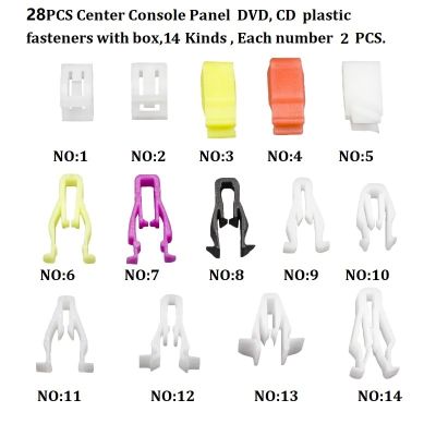 【CC】✿✾⊕  Plastic Fastener Clip All Cars Dashboard DVD Console Panel Trim Metal Rivet