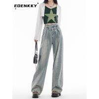 CODกางเกงขายาว กางเกงยีสน์ผู้หญิง ทรงหลวม ๆ ตรง Retro Hip Hop Pants 2023 NEW Style A97L5IO EOENKKY