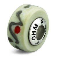 บีดแก้ว มูราโน่ Wisdom Texts OHM Murano Glass Bead Charm