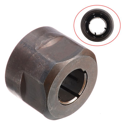 BOKALI 1PCSใหม่โลหะสีดำ1/2 Collet Nutเราต์เตอร์พลันจ์สำหรับMakita 3612 22.5*27มม