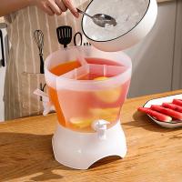 Water Pitcher Cold Drinks Storage Container Beverage Dispenser With Spigots Water Fruits Tea Kettle Bucket Lemon Juice Jugs