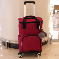 [COD] portable grocery shopping trolley universal wheel large-capacity detachable folding hand-pulled