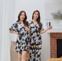 ชุดนอน Muslin pajamas ชุดนอนSilk Satin (รุ่น N1129,T1129,K1129)