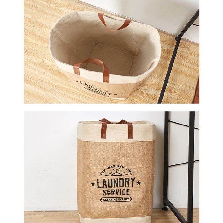 moisture-proof-collapsible-laundry-basket-dirty-clothes-hamper-printed-foldable-storage-bin-sundries-sorter-basket