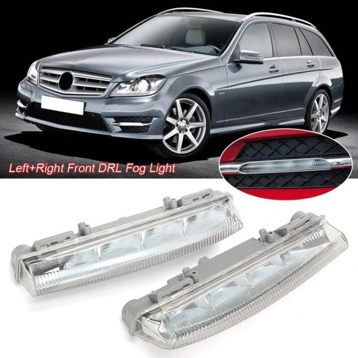 Car Front Drl Daytime Running Light Fog Lamp For Mercedes Benz W204 Car Front Drl Daytime Running Light Fog Lamp For Mercedes Benz W204