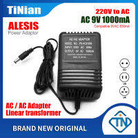 220V AC/อะแดปเตอร์ AC 9V 1000mA (9VAC 830mA) สำหรับ ALESIS Modfx Multimix 4 6 USB &amp; Microverb 3 III 4 IV Reverb &amp; 3630คอมเพรสเซอร์ AC0980BC