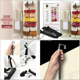 GK Adjustable Over Door Straps Hanger Bag Clothes Coat Rack