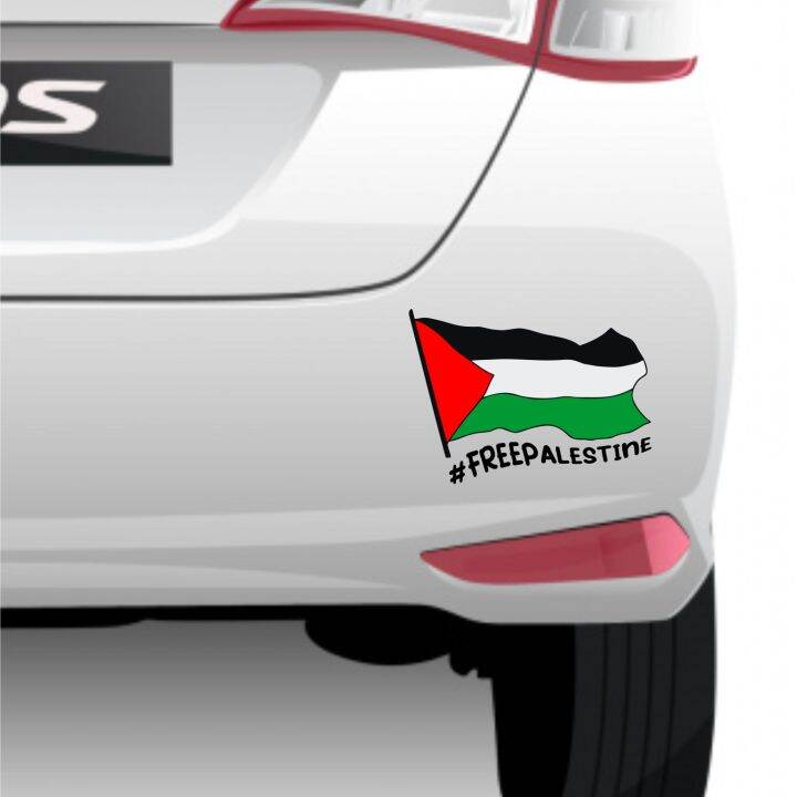 Palestine Flag Bumper Sticker 152mmx76mm