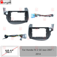 รถวิทยุ Fascias สำหรับ Honda Fit 2 GE Jazz 2007-2014 10นิ้ว2DIN สเตอริโอแผงสายไฟสายไฟอะแดปเตอร์ Connector