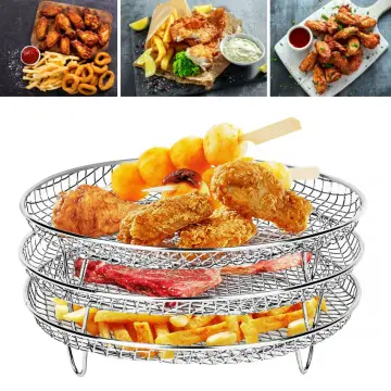 Air Fryer Rack For Ninja Foodi Grill XL Air Fryer, Multi-Layer Dehydrator  Rack Toast Rack