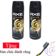 Combo 2 chai Xịt khử mùi AXE Gold Temptation chai 135ml Tặng 1 bàn chải