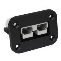 Flush Mount 50 Amp Anderson Plug Connector Kit Mounting Bracket Panel Cover for Caravan Camper Boat Truck