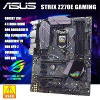 ASUS LGA151เกม Z270E ร็อคสตริกซ์ DDR4 DP HDMI DVI M.2เมนบอร์ด ATX กับในรถ AC WiFi และ USB 3.1 Aura RGB Sync