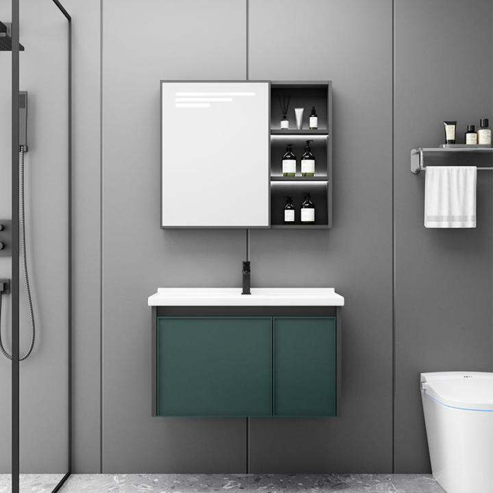 Small apartment bathroom cabinet combination toilet ceramic integrated ...