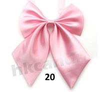 【cw】 Adjustable Color Female children Bow Tie Clothing Accessories polyester silk bowtie Brand New girl pink BC020