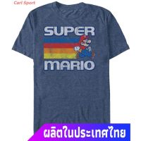 【New】มาริโอ เยาวชน Fifth Sun Super Mario Rainbow Streak Adult Mens T-Shirt sale เสื้อยืด