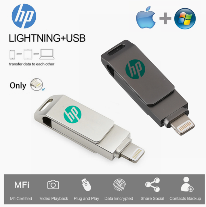 HP USB Flash Drive 256GB 1TB Pendrive Memory Stick Compatible Apple
