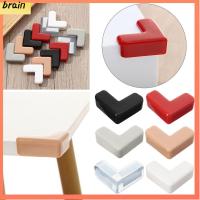 BRAIN 4Pcs ที่รัก ความปลอดภัยของเด็ก โต๊ะ การป้องกันขอบ แถบป้องกันการชนกัน ตัวป้องกันมุมโต๊ะ ยามเข้ามุม