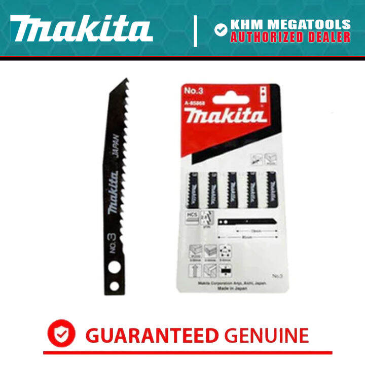 Makita Jigsaw Blade No. 3 for Wood 5pcs (Makita Type) •khm megatools