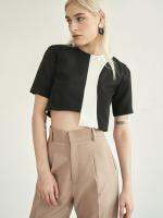 Ciara Crepe Twill Cropped Top