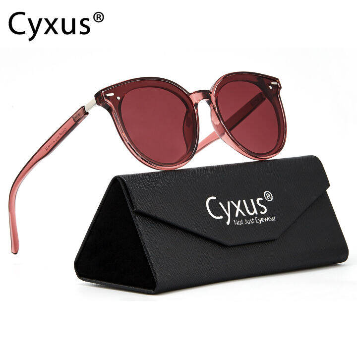 cyxus-แว่นตากันแดดผู้หญิง-polarized-anti-glare-reflection-uv400ป้องกัน-sun-แว่นตา-clear-vision-รอบกรอบกลางแจ้งขับรถขี่จักรยานแว่นตาผู้หญิงผู้ชาย1945823