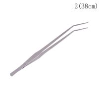 】【、 38Cm/48Cm Aquarium Live Tank Straight Curve Plant Tweezers Stainless Steel Long Tongs Plant Shrimp Reef Tank Crooked Tweezer