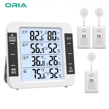 3 Channels Room Thermometer Hygrometers for Home Baby Room