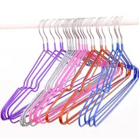 10pcs Non-Slip Metal Hengers Shirt Coat Trouser Hook Hangers Laundry Clothes Drying Rack Home Closet Wardrobe Organizer Clothes Hangers Pegs