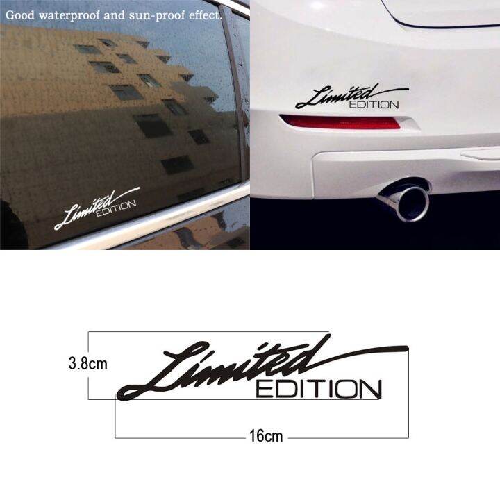 Car Motorcycle Laser Limited Edition Reflective 3D Stickers Front Rear ...