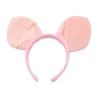 ฮาโลวีนตุ๊กตาหมูหูที่คาดผมการ์ตูน Headbands น่ารักนุ่มหูสัตว์คาดศีรษะกันลื่นห่วงผมสำหรับล้างหน้า