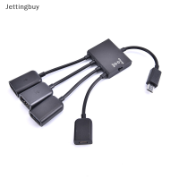 【 Jettingbuy】สินค้าขายดี Flash สายเคเบิลยูเอสบีโอทีจี Adaptor Micro USB USB ตัวผู้แหล่งรวมอะแดปเตอร์ตัวเมียขนาดเล็ก