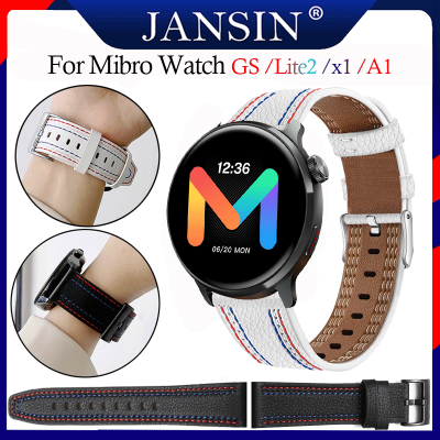 สาย Mibro Watch Lite2 สายนาฬิกา แท้ สายหนัง สำหรับ Mibro Watch x1 อุปกรณ์เสริมสมาร์ทวอทช์ สายนาฬิกาสำรอง Mibro Watch A1