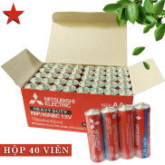 Hộp 40 Viên Pin AA Mitsubishi Electric Tiểu R6P 4SNBC 1.5V Chính Hãng
