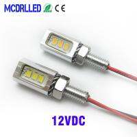 โคมไฟท้ายหมายเลขป้ายทะเบียนรถ Led รถจักรยานยนต์2ชิ้น2023 Mcdrlled 3 SMD IP68สกรูไฟ12V