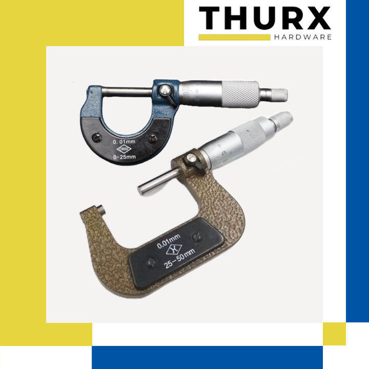 Thurx Outside Micrometer 025mm/2550mm Metric Gauge Vernier Caliper