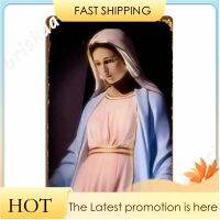 Angaming Lady Of Medjugorje Virgin Mary Majka Bo% C5% Beja Madonna Di Medjugorje แผ่นโลหะออกแบบโปสเตอร์คลับบาร์ 20 * 30 ซม