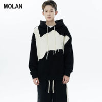 MOLAN เสื้อกันหนาวมีฮู้ดแบบใหม่สำหรับผู้ชาย,เสื้อกันหนาวแบบสวมหัวแนวฮาราจูกุแนวฮาราจูกุแนวลำลองสวมใส่สบายๆสำหรับวัยรุ่นและป๊อป