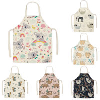 Kitchen Aprons for Women Linen Bibs Household Cleaning Apron Home Waterproof Chefs Cooking Baking Apron for Child