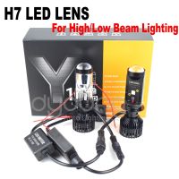 H7 LED H4 Y10 LED Headlight Mini Lens Projector Hi/Low Beam LED H7 H4 Canbus Bulbs 12V 20000LM 6000K LHD for Cars Motorcycles